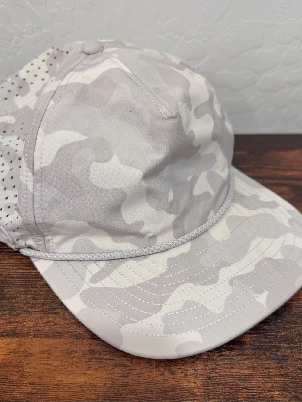 Melin A-Game Icon Hydro Performance Snapback Hat Snow Camo Classic Size